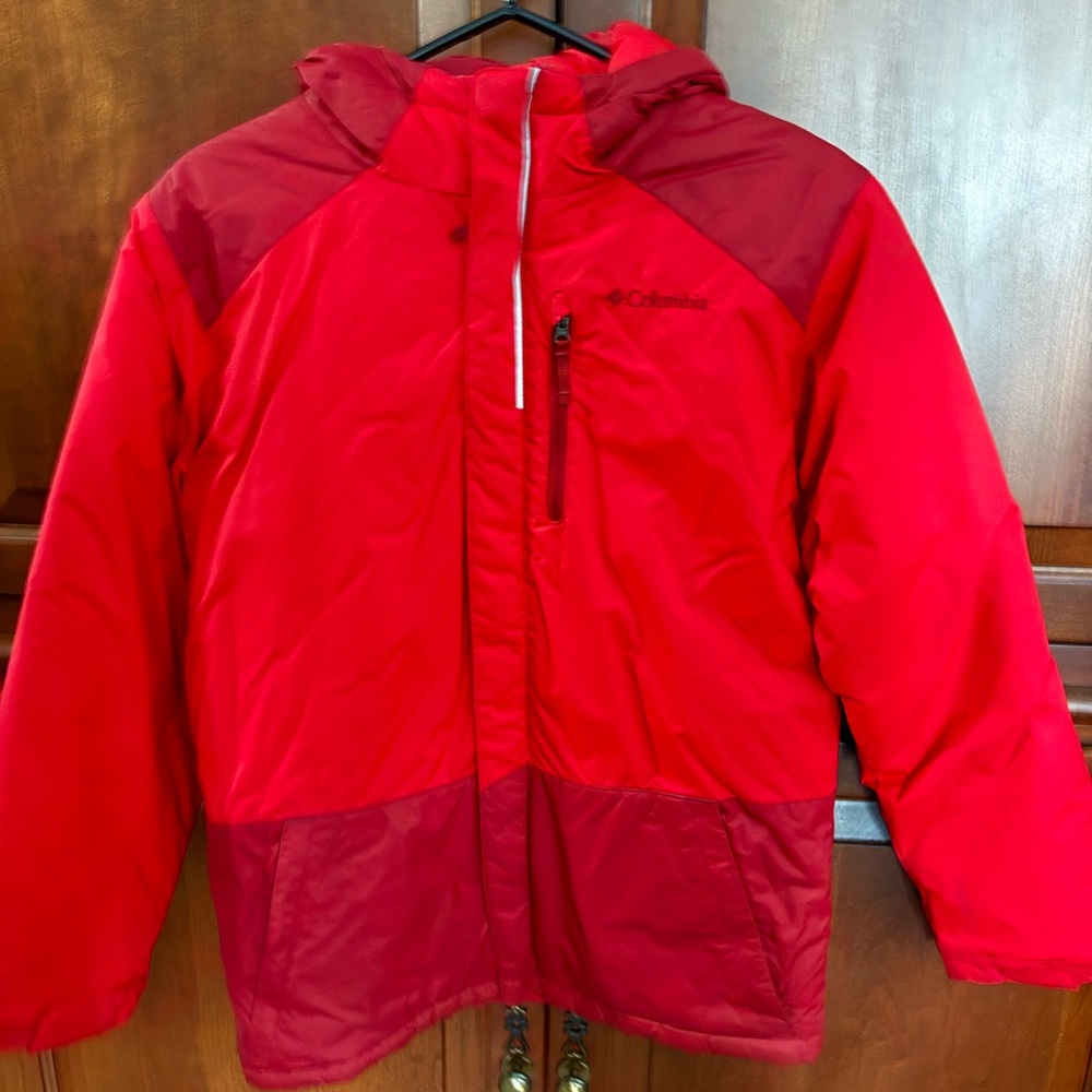 Columbia Kids Vibrant Red Puffer Coat